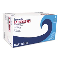 Boardwalk® General Purpose Powdered Latex Gloves, Large, 100/Box