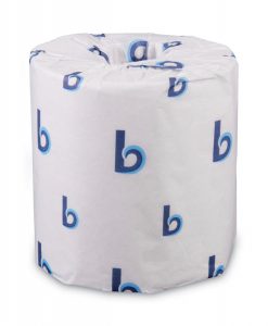 Boardwalk 6103JRT Jumbo-Roll Bath Tissue, 1-Ply, White, 3-5/8 x 4000 ft  (Case of 6)