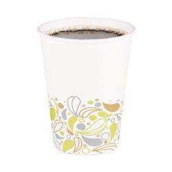 Boardwalk®Deerfield Printed Paper Hot Cups, 12 oz, 50 Cups/Sleeve, 20 Sleeves/Carton