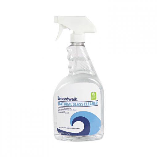 Boardwalk®Natural Glass Cleaner, 32 oz Trigger Spray Bottle, 12/Carton