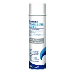 Boardwalk®Stainless Steel Cleaner and Polish, Water-in-Oil Based, Lemon Scent, 16 oz Aerosol Spray