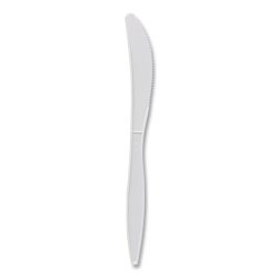 Boardwalk®Mediumweight Polypropylene Cutlery, Knife, White, 1000/Carton