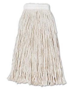 Boardwalk®Cut-End Wet Mop Head, Cotton, #16, White, 12/Carton