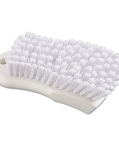Boardwalk®Scrub Brush, White Polypropylene Bristles, 6" Brush, 6" Handle