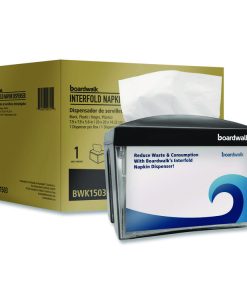 Boardwalk®Interfold Napkin Dispenser, 7.9 x 5.6 x 7.9, Black