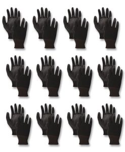 Boardwalk®Palm Coated HPPE Gloves, X-Large (Size 10), Salt and Pepper/Black, 12 Pairs