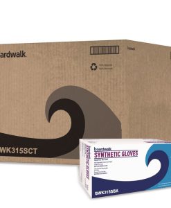 Boardwalk®Powder-Free Synthetic Vinyl Gloves, Small, 4 mil Thick, 9.5" Long, Cream, 100/Box, 10 Boxes/Carton