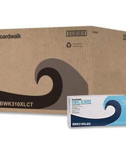 Boardwalk®Powder-Free Synthetic Examination Vinyl Gloves, X-Large, 5 mil Thick, 9.5" Long, Cream, 100/Box, 10 Boxes/Carton