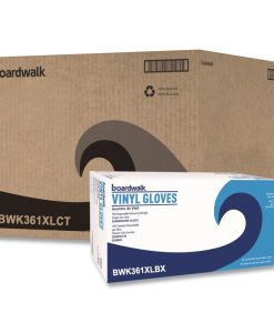 Boardwalk®General Purpose Vinyl Gloves, Powder-Free, Large, 2.6 mil Thick, 9.5" Long, Clear, 100/Box, 10 Boxes/Carton