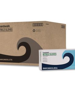 Boardwalk®396 Series Disposable General-Purpose Nitrile Gloves, Powder-Free, XX-Large, 4.4 mil Thick, 9.5" Long, Black,100/Box,10 BX/CT