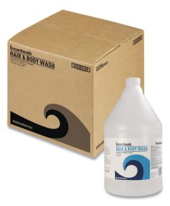 Boardwalk®Hair and Body Wash, Green Tea Lemongrass, 1 gal Bottle, 4/Carton