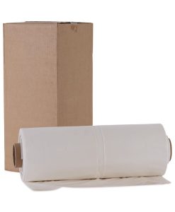 Boardwalk®Industrial Drum Liners Rolls, 60 gal, 2.5 mil, 38" x 65", Clear, 50/Carton