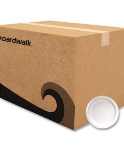 Boardwalk®Paper Dinnerware, Plate, 9" dia, White, 1,000/Carton