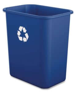 Boardwalk®Recycling Container, 7 gal, Polypropylene, Blue
