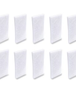 Boardwalk®Fine Grade Utility Pad, 4.62 x 10, White, 10/Carton