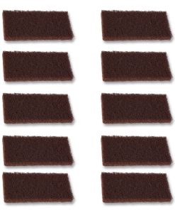 Boardwalk®Heavy-Duty Utility Pad, 4.62" x 10", Brown, 10/Carton