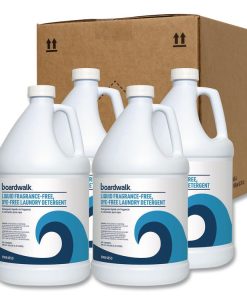 Boardwalk®Liquid Fragrance-Free, Dye-Free Laundry Detergent, Unscented, 1 gal Bottle, 4/Carton