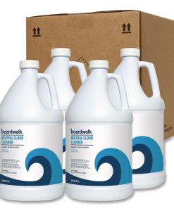 Boardwalk®Neutral Floor Cleaner, Lemon Scent, 1 gal Bottle, 4/Carton