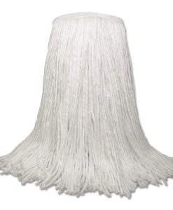 Boardwalk®Banded Rayon Cut-End Mop Heads, White, 20 oz, 1 1/4" Headband, White, 12/Carton