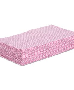 Boardwalk®Foodservice Wipers, 12 x 21, Pink/White, 200/Carton