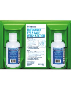 Boardwalk®Emergency Eyewash Station, 16 oz Bottle, 2 Bottles/Station