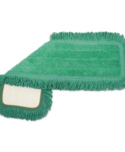 Boardwalk®Microfiber Dust Mop Head, 18 x 5, Green, 1 Dozen
