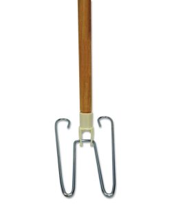 Boardwalk®Wedge Dust Mop Head Frame/Lacquered Wood Handle, 0.94" dia x 48" Length, Natural