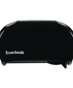 Boardwalk®Standard Twin Toilet Tissue Dispenser, 13 x 6.75 x 8.75, Black