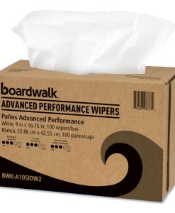 Boardwalk®Advanced Performance Wipers, 9 x 16.75, White, 100/Dispenser Pack, 10 Dispenser Packs/Carton