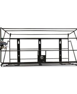 Boardwalk®Locking Rack for 3 Liter PDC Cleaner Bottles, 1-Shelf, 24w x 10d x 12h, Black