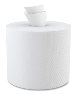 Boardwalk®Center-Pull Hand Towels, 2-Ply, Perforated, 7.5 x 9, White, 600/Roll, 6 Rolls/Carton