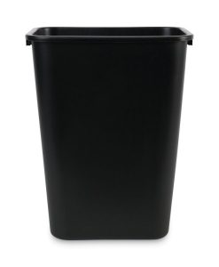 Boardwalk®Soft-Sided Wastebasket, 41 qt, Plastic, Black