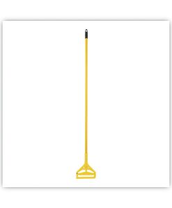 Boardwalk®Quick Change Side-Latch Plastic Mop Head Handle, 60" Aluminum Handle, Yellow