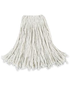 Boardwalk®Cut-End Wet Mop Head, Cotton, #24, White 12/Carton
