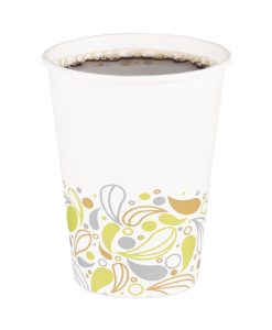 Boardwalk®Deerfield Printed Paper Hot Cups, 12 oz, 50/Sleeve, 20 Sleeves/Carton