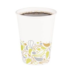 Boardwalk®Deerfield Printed Paper Hot Cups, 12 oz, 50/Sleeve, 20 Sleeves/Carton