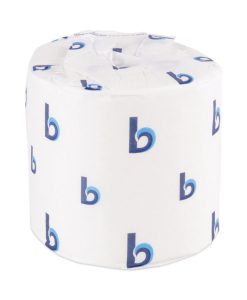 Boardwalk®One-Ply Toilet Tissue, Septic Safe, White, 1,000 Sheets/Roll, 96 Rolls/Carton