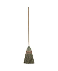 Boardwalk®Mixed Fiber Maid Broom, Mixed Fiber Bristles, 55" Overall Length, Natural, 12/Carton