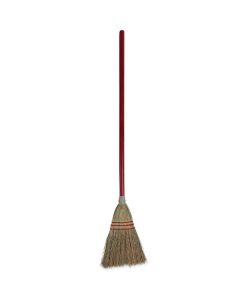 Boardwalk®Corn Fiber Lobby/Toy Broom, Corn Fiber Bristles, 39" Overall Length, Red