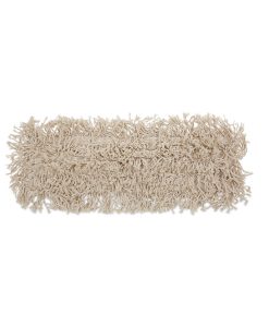 Boardwalk®Industrial Dust Mop Head, Cotton, 18 x 3, White