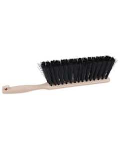 Boardwalk®Counter Brush, Black Polypropylene, 4.5" Brush, 3.5" Tan Plastic Handle