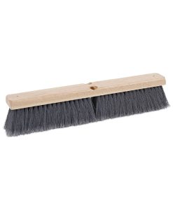 Boardwalk®Floor Brush Head, 3" Gray Flagged Polypropylene Bristles, 18" Brush