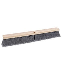 Boardwalk®Floor Brush Head, 3" Gray Flagged Polypropylene Bristles, 24" Brush