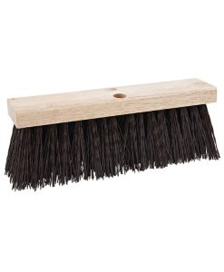 Boardwalk®Street Broom Head, 6.25" Brown Polypropylene Bristles, 16" Brush