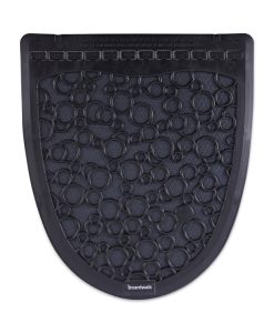 Boardwalk®Disposable Urinal Floor Mat 2.0, Slip-Resistant Rubber, 17.5 x 20, Black, 6/Carton