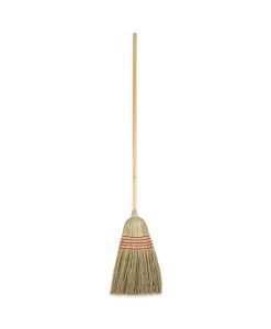 Boardwalk®Parlor Broom, Yucca/Corn Fiber Bristles, 56" Overall Length, Natural, 12/Carton