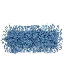 Boardwalk®Mop Head, Dust, Looped-End, Cotton/Synthetic Fibers, 18 x 5, Blue
