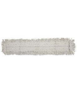 Boardwalk®Mop Head, Dust, Disposable, Cotton/Synthetic Fibers, 48 x 5, White