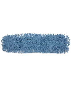 Boardwalk®Dust Mop Head, Cotton/Synthetic Blend, 36 x 5, Looped-End, Blue