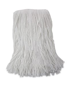 Boardwalk®Mop Head, Value Standard Head, Rayon Fiber, Cut-End, Size No. 16, White, 12/Carton